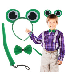 Oem - Set petrecere broscuta cu bentita, papion si codita - Copii - IK076