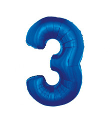 Oem - Balon folie sub forma de cifra, culoare albastra 92 cm - Baloane folie - GD624-CB
