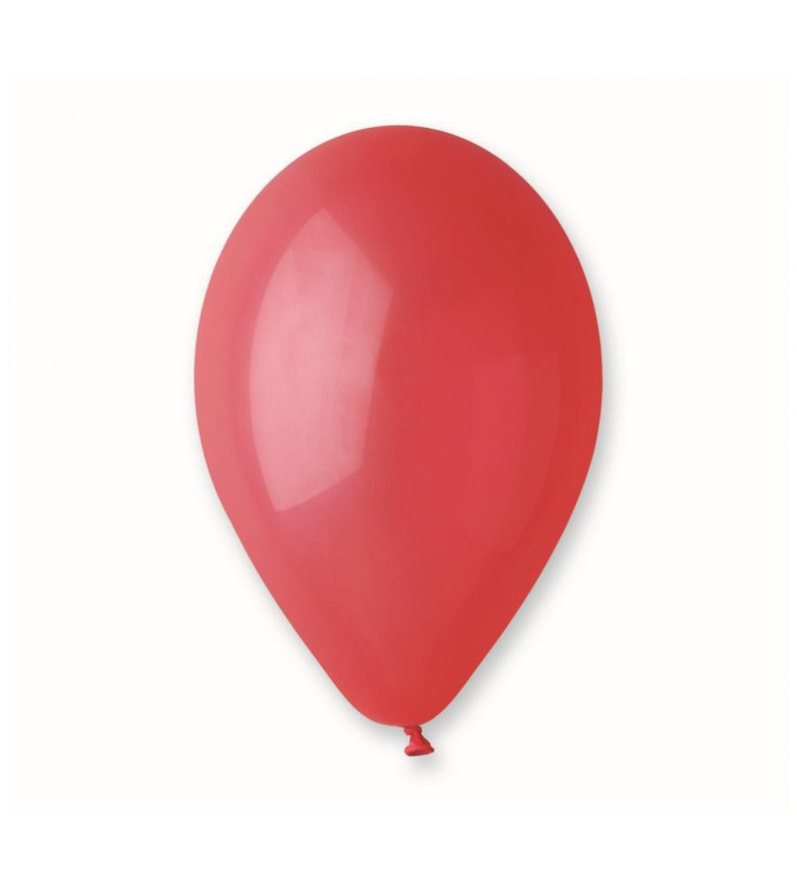 GoDan - Set 100 baloane rosu pastel 25cm G90 - Baloane petreceri - GD625