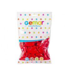 GoDan - Set 100 baloane rosu pastel 25cm G90 - Baloane petreceri - GD625