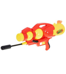 Oem - Pistol cu apa pentru copii cu rezervor 2400 ml si curea detasabila, rosu / galben - Jucării exterior - IK104