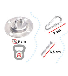 Oem - Kit accesorii pentru montare leagan sau hamac cu fixare in tavan - Hamacuri și Leagăne  - IK110