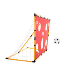 Oem - Set fotbal pentru copii, poarta cu plasa, si prelata cu gauri, minge si pompa 156 cm x 70 cm x 107 cm - Jucării exterio...