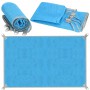 Oem - Patura plaja sau camping anti-nisip din poliester, albastru 200 cm x 200 cm - Accesorii grădină - IK132
