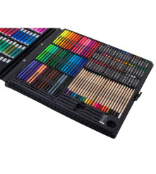 Oem - Set 258 de elemente pentru desenat si pictat cu geanta rigida de depozitare , multicolor - Rechizite școlare și accesor...