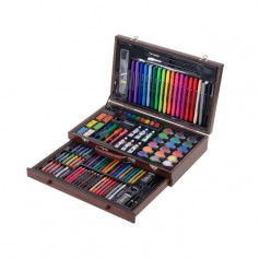 Oem - Set 123 de culori magice pentru pictura cu valiza din lemn - Rechizite școlare și accesorii - IK139