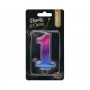 Oem - Lumanare tort cifra model Night Sky metalizat 8 cm - Lumanari petrecere - GD649-CB