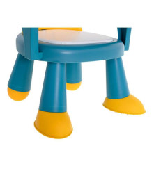 Oem - Set scaun si masa pentru hranire sau joaca bebelusi, albastru cu galben - Alte accesorii pentru copii și bebeluși - IK148