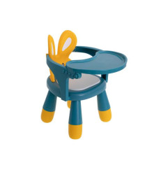Oem - Set scaun si masa pentru hranire sau joaca bebelusi, albastru cu galben - Alte accesorii pentru copii și bebeluși - IK148
