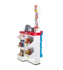 Oem - Set 47 de accesorii supermarket pentru copii cu casa de marcat si carucior, rosu - Jucării interior - IK151