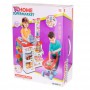 Oem - Set 47 de accesorii supermarket pentru copii cu casa de marcat si carucior, rosu - Jucării interior - IK151