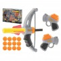 Oem - Set doua pistoale cu gloante si arc cu sageti, din spuma - Jucării exterior - IK158