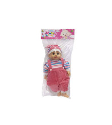 Oem - Papusa bebelus cu sunete, Maja 40 cm, roz - Jucării interior - IK167