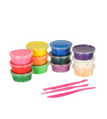 Oem - Set of 12 pieces of granulated plasticine in a box, Magic piano, Multicolor - School supplies and accessories - IK169