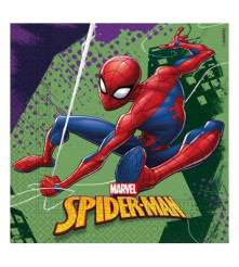 GoDan - Set 20 servetele party model Spiderman 33 x 33 cm - Servetele petrecere - GD659