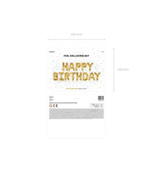 Oem - Balon folie model Happy Birthday - Baloane folie - IK229-CB