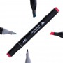Oem - Set 80 markere, 2 capete subtire si gros, cu geanta de depozitare si suport din plastic, multicolore - Rechizite școlar...