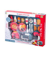 Oem - Set de joaca mic dejun complet cu prajitor de paine, mixer, cuptor cu microunde si alte accesorii pentru copii - Jucări...