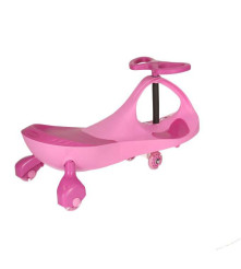 Oem - Masinuta fara pedale cu lumini Swing Car, Roz - Jucării interior - IK209