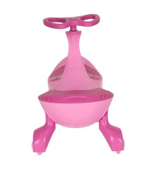 Oem - Masinuta fara pedale cu lumini Swing Car, Roz - Jucării interior - IK209