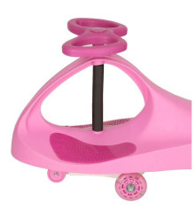 Oem - Masinuta fara pedale cu lumini Swing Car, Roz - Jucării interior - IK209
