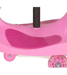 Oem - Masinuta fara pedale cu lumini Swing Car, Roz - Jucării interior - IK209