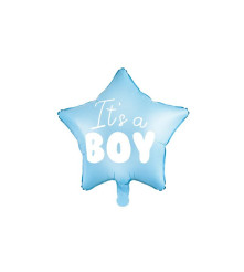 GoDan - Foil balloon in the shape of a star with the inscription Its a Boy blue 48 cm - Foil balloons - IK231