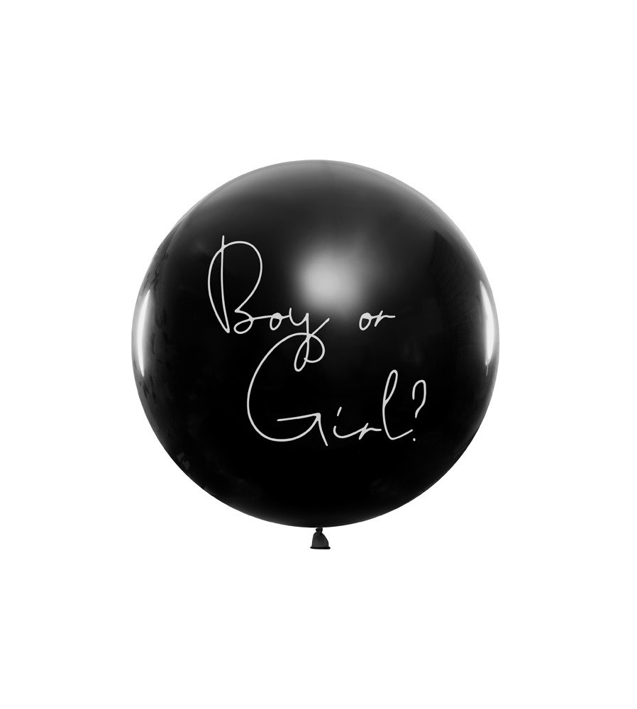 Oem - Balon cu Confetti Boy or Girl Gender Reveal Baiat 100 cm - Baloane petreceri - IK232