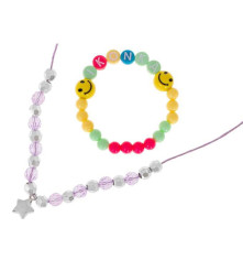 Oem - Set 630 de margele pentru realizarea de bijuterii, bratari si pandantive, multicolor - Bijuterii si accesorii copii - I...