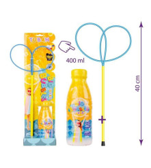 Oem - Set pentru baloane de sapun, inel de facut baloane si solutie 400 ml - Baloane de sapun - IK198