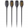 Oem - Set 4 lampi Solare LED pentru curte sau gradina cu efect real de flacara / torta - Lămpi și decorațiuni solare - IK201