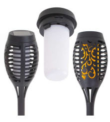 Oem - Set 4 lampi Solare LED pentru curte sau gradina cu efect real de flacara / torta - Lămpi și decorațiuni solare - IK201
