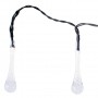 Oem - Ghirlanda luminoasa solara pentru exterior 6.5M cu 30 Becuri LED, alb cald - Lămpi și decorațiuni solare - IK212