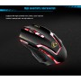 Oem - Mouse pentru jocuri cu iluminare LED, 6 butoane, design ergonomic, negru - Mouse tastaturi și accesorii - YGM0A9