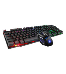 Oem - Set de tastatura si mouse pentru joc cu fir - iluminare RGB - Mouse tastaturi și accesorii - YGMAN3