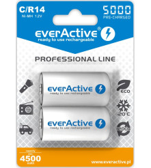EverActive - Baterie reincarcabila everActive R14/C Ni-MH 5000mAh Professional Line - Format XL C D - BL157-CB