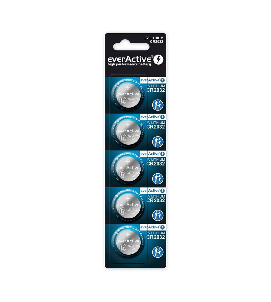 EverActive - everActive CR2032 225mAh 3V baterie plata - Baterii plate - BL053-CB