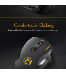 Oem - Mouse wireless 2,4 Ghz cu 4 butoane, DPI reglabil, design ergonomic, negru - Mouse tastaturi și accesorii - YGME18