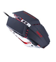 Oem - Mouse pentru gaming din metal cu iluminare led, 7 butoane, dpi reglabil, design ergonomic, negru - Mouse tastaturi și a...