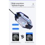 Oem - Mouse pentru gaming din metal cu iluminare led, 7 butoane, dpi reglabil, design ergonomic, negru - Mouse tastaturi și a...
