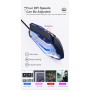 Oem - Mouse pentru gaming din metal cu iluminare led, 7 butoane, dpi reglabil, design ergonomic, negru - Mouse tastaturi și a...
