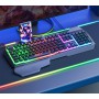 Oem - Tastatura pentru jocuri cu iluminare RGB si suport pentru mana - 104 taste - Mouse tastaturi și accesorii - YGMGK7