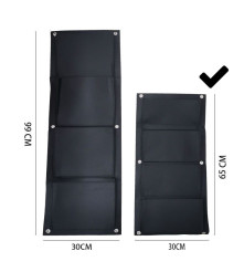 Oem - Ghivece de flori textile suspendate cu patru buzunare 65 cm x 30 cm - Decorațiuni grădina - TZ791