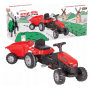 Oem - Tractor cu pedale si remorca pentru copii, rosu - Jucării exterior - TZ793