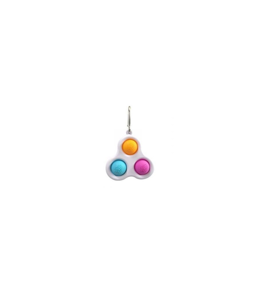 Oem - Jucarie senzoriala antistres POP IT tip breloc, din silicon, multicolor - Jucării creative - TZ798