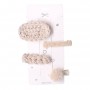 Oem - Set 10 agrafe de par, tip cleme diferite modele, noante de alb si nude - Bijuterii si accesorii copii - TZ742-1