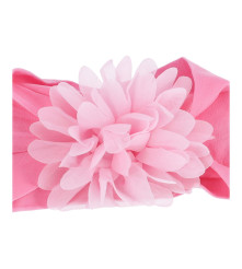 Oem - Bentita de par cu floare decorativa pentru bebelusi, roz - Bijuterii si accesorii copii - TZ748