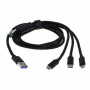 OTB - Cablu de date 3in1 USB la Lightning, Type-C, Micro-USB - Alte cabluri de date  - ONR001