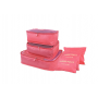 Oem - Set 6 organizatoare de calatorie pentru valiza sau pentru dulap si garderoba, roz - Alte accesorii pentru casă - TZ724