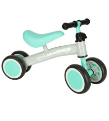 Oem - Mini bicycle without pedals with 4 wheels, blue - Outdoor toys - IK247